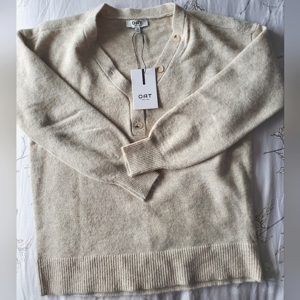 Oat New York Button Neck Henley